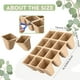 thumbnail image 2 of Xiao Hua 20 macetas para germinación de semillas, bandejas para plantas de semillero, de 16,5 x 12,7 x 4,5 cm, para verduras y hierbas., 2 of 5