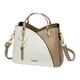 thumbnail image 1 of Bolso de hombro para mujer, informal, ligero y moderno, ideal para fiestas, viajes y uso diario. Blanco y caqui, 1 of 9