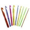 thumbnail image 2 of SHISUYAN 9Pcs Plastic Crochet Hooks Set for DIY Projects Assorted Color Ergonomic Design, 2 of 8