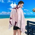 thumbnail image 5 of Ballerina Girl with Flowers Beach Towel 30" x 60", Quick Dry Bath Towel Super Absorbent Lightweight Travel Towel for Beach Yoga Swim Sport Camping Holiday, 5 of 7