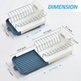 thumbnail image 3 of Kingrack Mini Expandable Dish Drying Rack Over The Sink Adjustable Dish Rack in Sink Or On Counter Dish Drainer with Utensil Holder Rustproof for Kitchen, 3 of 6