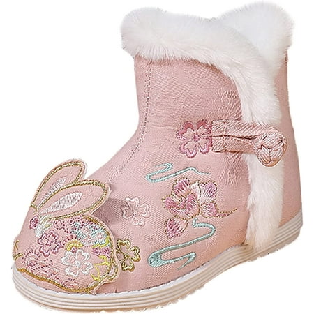 

QWZNDZGR Baby Boy Girl House Slippers Fluffy Sock Booties First Walking Shoes PU Leather Moccasins Soft Moccasinss Crib Shoes