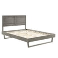 thumbnail image 4 of Modway Marlee Full Wood Platform Bed with Angular Frame in Gray, 4 of 10