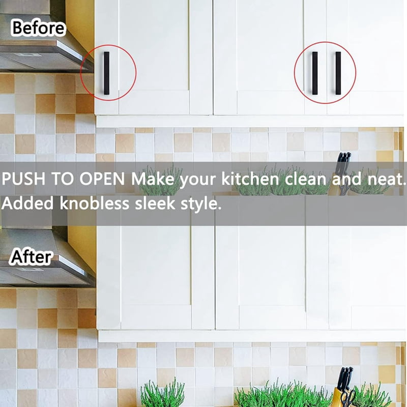 Push to Open Cabinet Hardware 40Pack Push  & Lock for Hidden Door Touch Latches and Catch Push Release Drawer Long