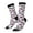 3 Black, variant on Tropics Palm Trees Pattern Sport Socks for Women and Men Crew Socks Sporty Calf Socks Casual Socks