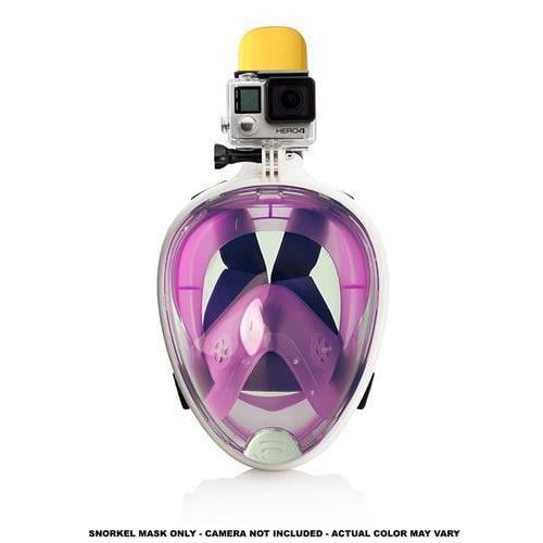 Active Authority GP384S M-Pink 180 Degree GoPro Compatible Snorkel Mask- Panoramic Full Face Design, S-M Size Pink by