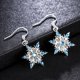 thumbnail image 5 of Fiudx Pendientes de Copo de Nieve, Cadena de Clavícula Brillante para Fiestas, Adornos de Cristal Deslumbrantes, Elegante Atuendo Formal Informal, Regalo Especial para Navidad, Acción de Gracias y Cu, 5 of 6