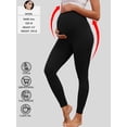 thumbnail image 3 of Bearsland Women's Plus Size Butterluxe Maternity Legging over The Belly Lounge Legging Buttery Soft Workout Yoga Pants for Women 2-Pack, 3 of 6