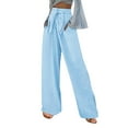 thumbnail image 1 of zanvin Pantalon Ample en Coton et Lin pour Femmes, Décontracté, TTG, 1 of 5
