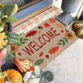 thumbnail image 3 of Thanksgiving Fall Outdoor Doormats, Autumn Welcome Door Mats Non Slip Maple Pumpkin Entrance Mat, Decorative Indoor Outdoor Door Rugs for Entryway Patio, Thanksgiving Home Decors, 17 x 30 Inch, 3 of 6