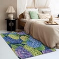 thumbnail image 3 of Hydrangea Area Rug - 3x5 Rug - Hydrangea Rug - Blue and Green Floral Area Rug - Spring Flower Rugs - Girls Carpet S-&246, 3 of 7