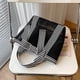 thumbnail image 4 of Bolso de Mano de Malla Transparente para Mujer, de Nailon Hueco con Correa de Hombro Ajustable, Gran Capacidad, para Viajes, Compras y Playa, Negro, Tallas S/M/L, 4 of 7