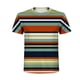 thumbnail image 4 of Camiseta de diario unisex para hombre Estampado de rayas Estampado gráfico Estampado de calavera Tops de manga corta Blusa informal Pompotops  oipoqjl32242, 4 of 9