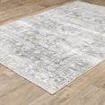 thumbnail image 5 of HomeRoots 510657 4 x 6 ft. Sage Green Gray Ivory & Silver Oriental Printed Stain Resistant Non Skid Rectangle Area Rug, 5 of 8