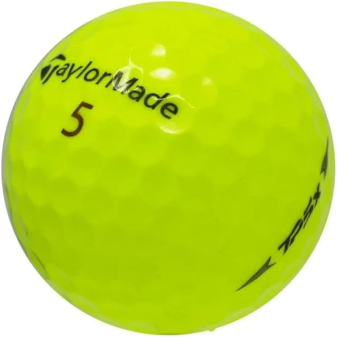 Pre-Owned TaylorMade TP5x Yellow Golf Balls, Near Mint / AAAA Quality, 12 Count, by Reload