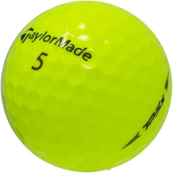 Pre-Owned TaylorMade TP5x Yellow Golf Balls, Mint / AAAAA Condition, 36 Pack