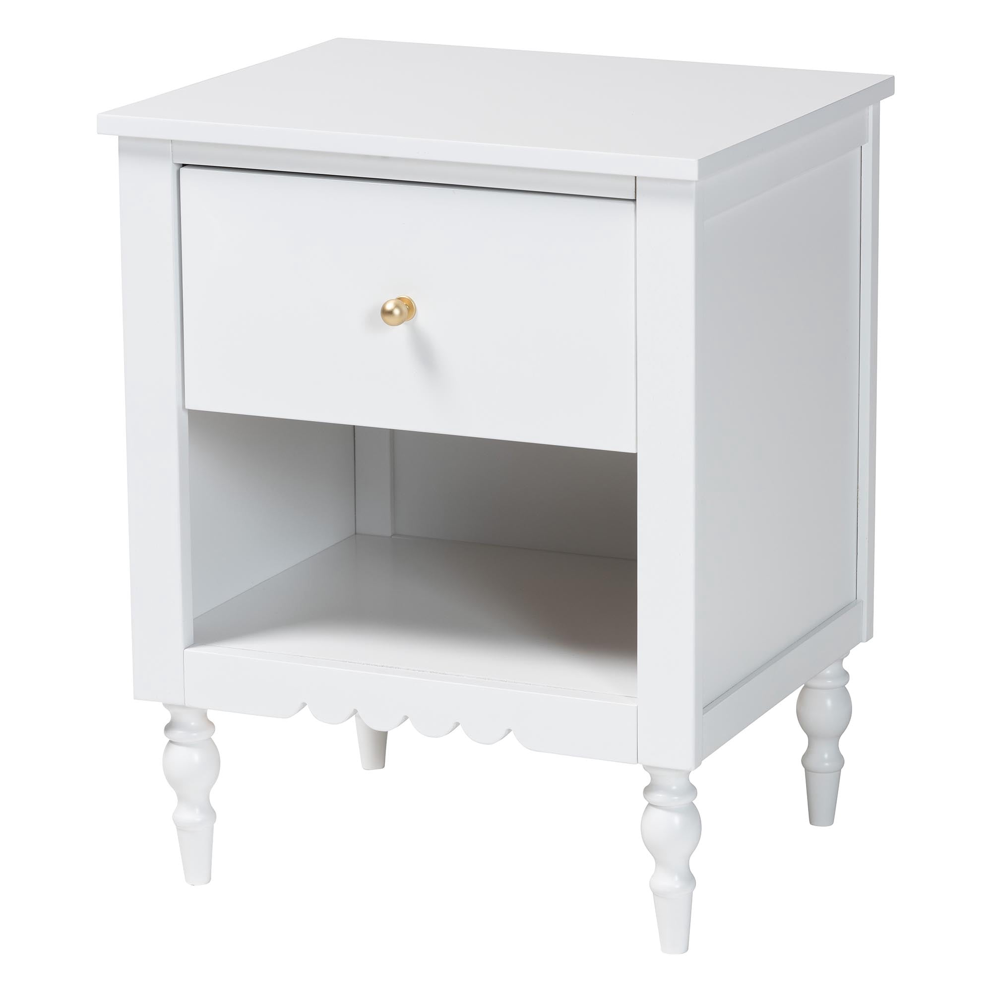 Baxton Studio Roni Modern Bedroom Set, Full, White