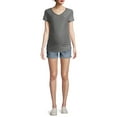 thumbnail image 5 of Time and True Women's Maternity Short Sleeve V-Neck T-Shirt, 5 of 6
