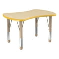 thumbnail image 1 of ECR4Kids Collaborative Bowtie Premium Thermo-Fused Adjustable Activity Table Maple/Yellow/Sand - Chunky Leg, 1 of 4