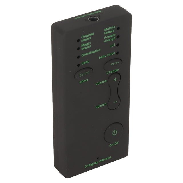 Mini Appareil de Changement de Voix, Changeur de Voix Réglable à Main 7 Effets Sonores Noir Plug And Play pour PCs pour Tablettes