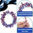 thumbnail image 5 of PALIFEUR 4th of July Wreath, 8.27 Inch Patriotic Wreaths for Front Door, Artificial Floral Door Wreaths Decorations for Memorial Day Independence Day Veterans Day, Red Blue White, 5 of 8