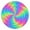 Colorful Tie Dye-1, variant on Green Tie Dye Spray Pattern Round Fitted Tablecloth with Elastic Edge,Dining Table Cover Waterproof,Outdoor Round Tablecloth for Camping,Dining,Indoor and Outdoor