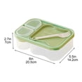 thumbnail image 2 of Heated Lunch Box Students Divided Lunch Box Can Be Microwave Heated Lunch Box Salad Fruit Transparent Lunch Box, 2 of 7