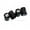 Black, variant on Hex Alfa Romeo Logo Emblem Car Wheels Tire Air Valve Caps Stem Dust Cover Sport