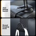 thumbnail image 5 of Gancho para reposacabezas de fibra de carbono para asiento trasero de coche, (4 piezas), gancho para asiento delantero de coche, gancho para bolso de coche, colgador para coche (negro), 5 of 5