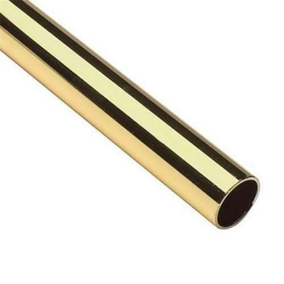 Lavi Industries B1191633 1 in. x 0.050 in. x 4 ft. Tube, Polished Brass