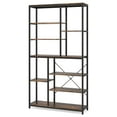 Tribesigns 79 inches Tall Bookshelf Bookcase, 8Tier Staggered Bookcase