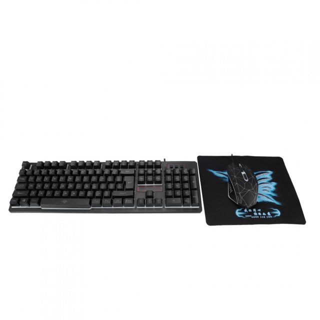 Teclado y ratón para juegos, Teclado y ratón para juegos con retroiluminación de tres colores Rendimiento de primera categoría