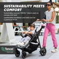 thumbnail image 4 of Cochecito ligero Baby Jogger City Mini Air, color negro intenso, suspensión de ruedas todoterreno, asiento ajustable con soporte para pantorrillas, plegado compacto, 4 of 5