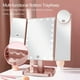 thumbnail image 5 of Espejo de maquillaje con luz, espejo de maquillaje iluminado, control táctil, fuente de alimentación dual, espejo de maquillaje LED portátil, regalo para mujeres (oro rosa), 5 of 5