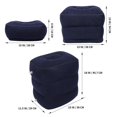 thumbnail image 4 of Car Floor Mat Travel Foot Rest Airplane Flights Inflatable Foot Rest Pillow Airplane Footrest Foot Rest Under Desk Work, 4 of 5