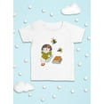 thumbnail image 3 of Girl Reads A Book T-Shirt Infant -Image by Shutterstock,  24 Months, 3 of 4