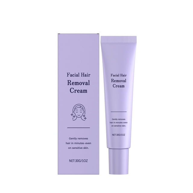 Facial Hair Removal Gentle Cleansing Moisturizing Softens Hair Smooth Skin 30g