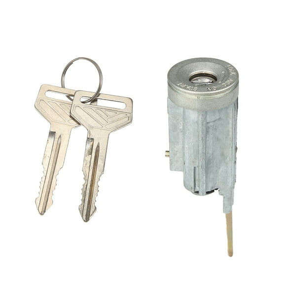 Unique Bargains 69057-12100 Ignition Starter Switch Lock Cylinder w/ Keys Set for Toyota Corolla 1989-1992 Silver Tone