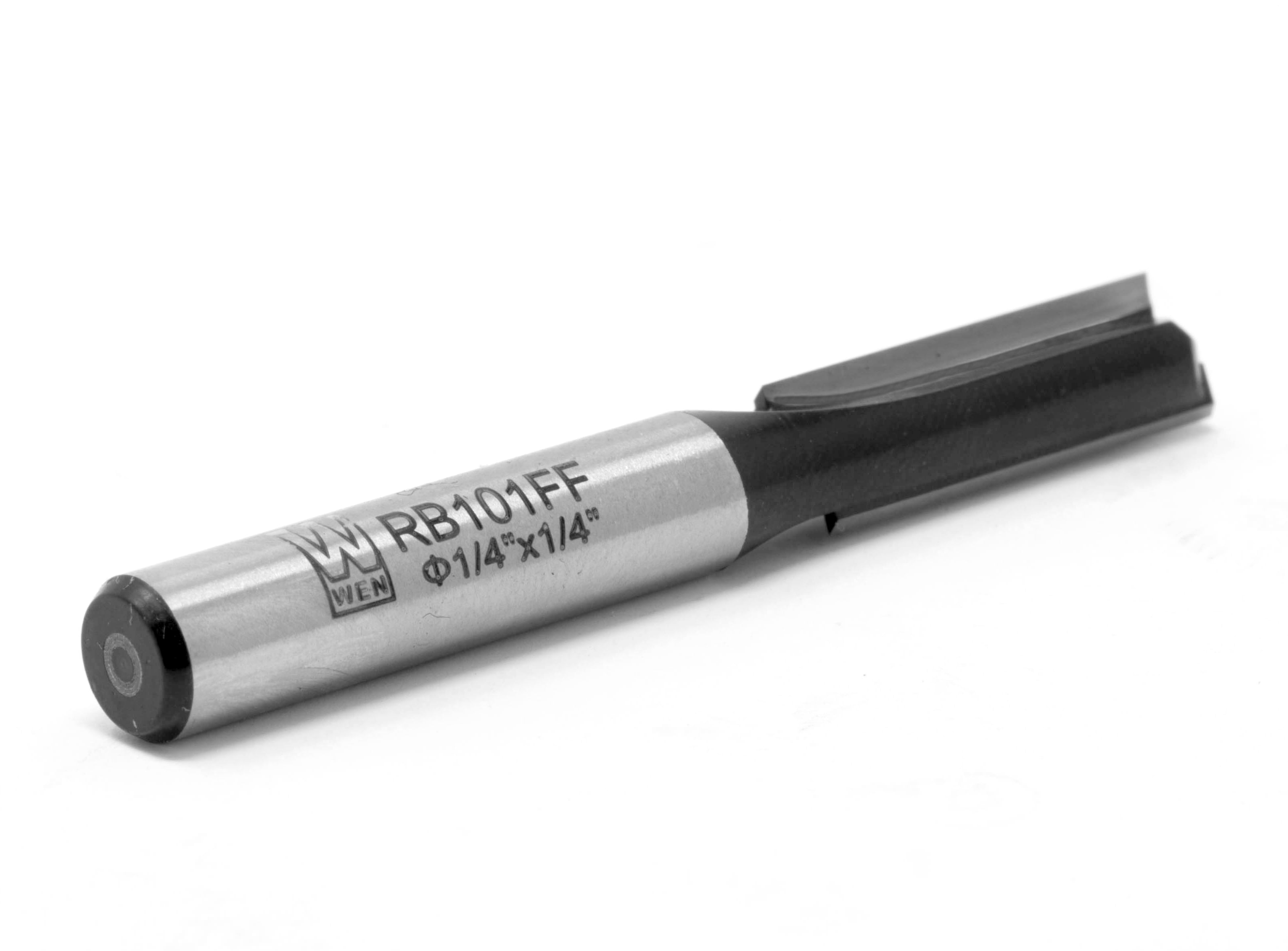 WEN 1/4 in. Straight 2-Flute Carbide-Tipped Router Bit with 1/4 in. Shank and 3/4 in. Cutting Length