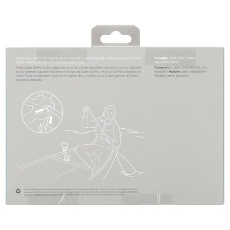 GoPro Jaws Adjustable Clamp Mount, Flex Clamp and Neck, for GoPro HERO3  Black, Multicolor, 1