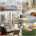 thumbnail image 6 of Brown Farmhouse Outdoor Pillow Covers, Waterproof Decorative Throw Pillowcases Set of 2, Vintage Country Monochrome Textured Couch Cushion Cases with Zipper for Outside Patio Garden Sofa 20"x12", 6 of 9
