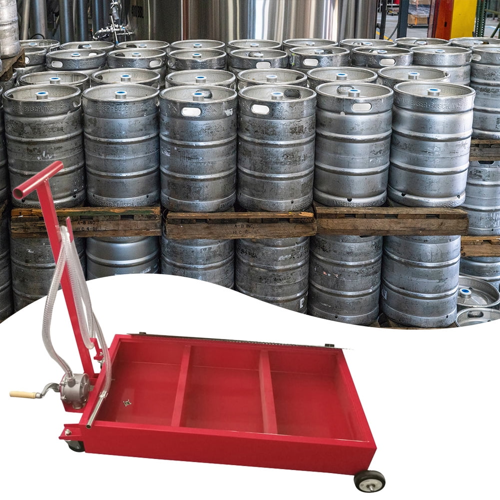 Portable Oil Drain Tank with Pump 20 Gallon for Truck Car Black Colour