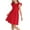 Red, variant on Girls Dresses Ruffle Sleeveless A-Line Cute Summer Dresses with Pockets,Pink,7-8Y