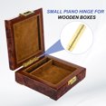 thumbnail image 5 of Uxcell Small Piano Hinge Mini Jewelry Box Hinges with Screw for Jewellery Wooden Box Yellow, 5 of 7