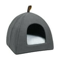 thumbnail image 3 of Cats Nest Bed Nonslip Universal Semi Enclosed Cat Bed for Indoor Cats Gray S, 3 of 8