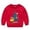 Red, variant on Toddler Girls Casual Tops Crew Neck T Shirts Cute Long Sleeve Pullover Top for Kids with Santa Print Tops Tees Size 100 ,Blue