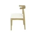 thumbnail image 2 of GDF Studio Covey Indoor Mid Century Modern Upholstered Wood Dining Chairs, Set of 2, Beige and Light Ash, 2 of 9
