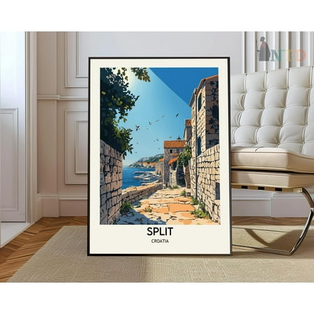 Split Print, Split Wall Art, Split Poster, Split Photo, Split Poster Print, Split Travel Poster, Split Croatia Wall Art, Modern Wall Decor, 8x12 UNFRAMED