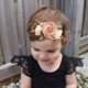 thumbnail image 3 of Cherrboll 3 diademas de flores para bebé niña, diademas florales de nailon súper suaves y elásticas para recién nacidos, 3 of 5
