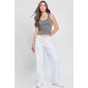 Womens Cargo Jeans with Bungee Hem